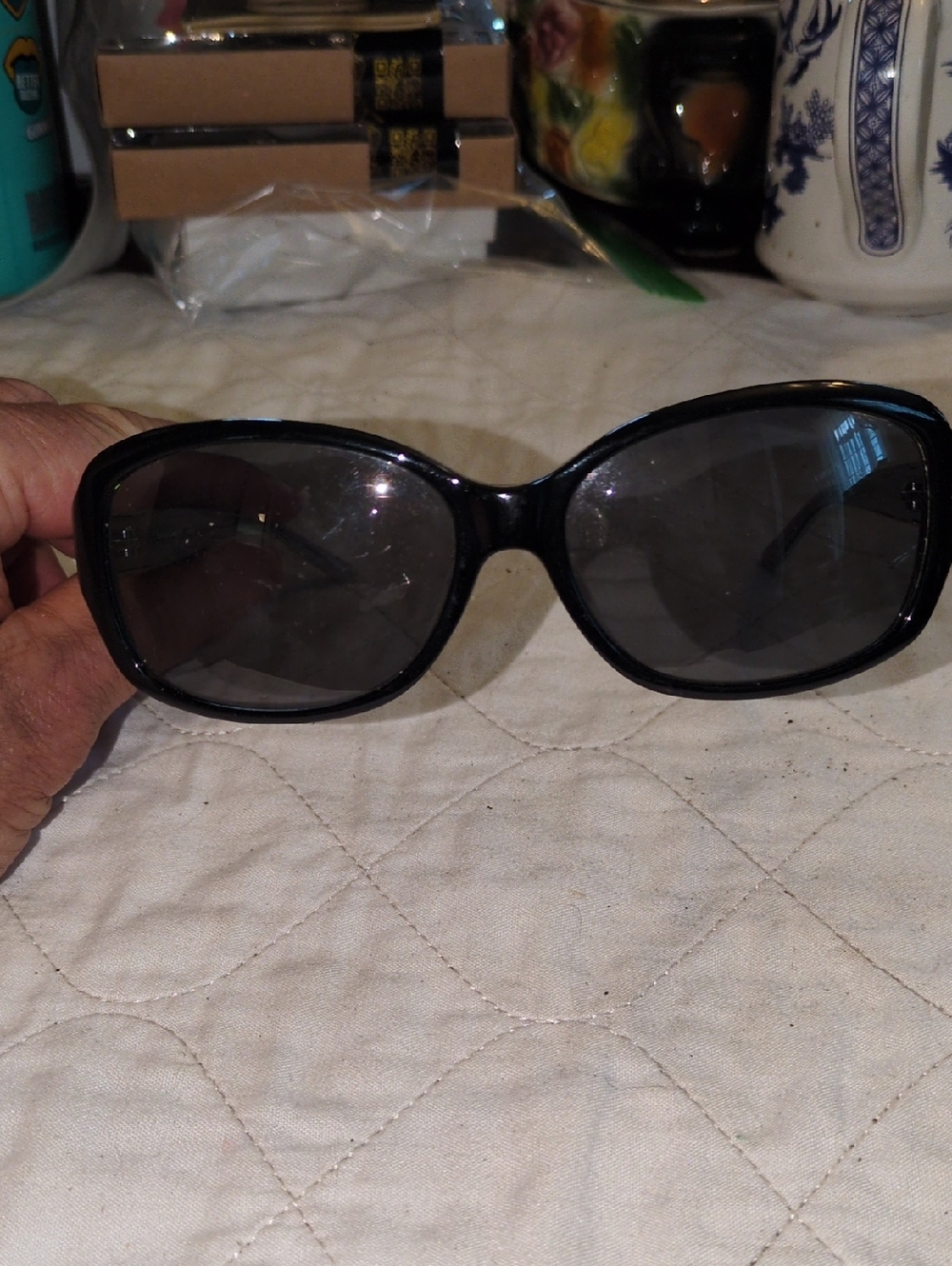 kate spade Annika Black Oversized Women's Sunglasses